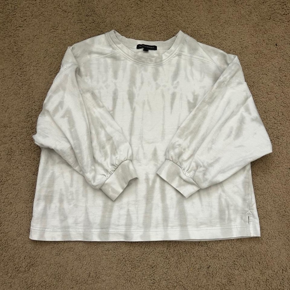 Banana Republic white tie-dye sweatshirt Size M‎